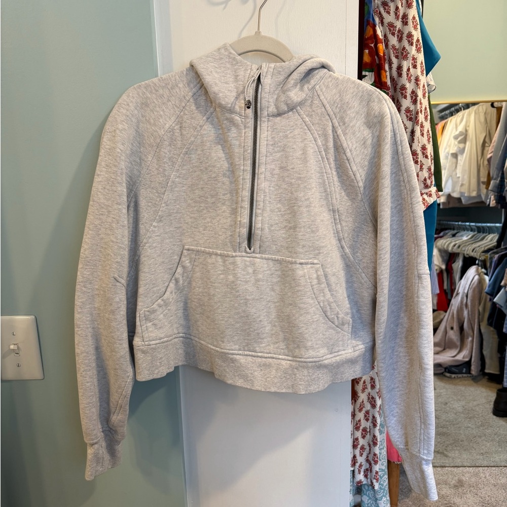 Lululemon Light Gray Scuba Hoodie